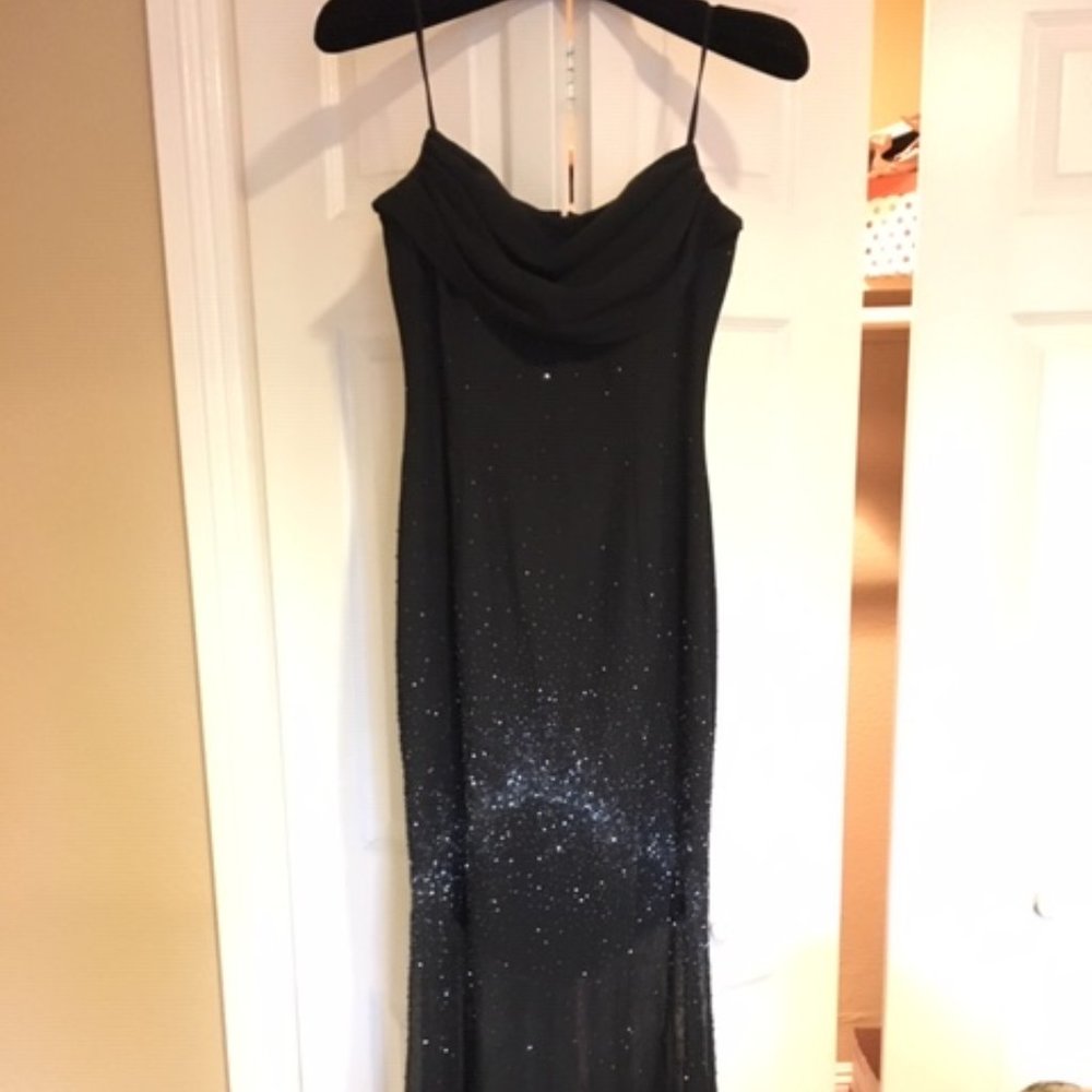 Starry Night Black Formal Dress